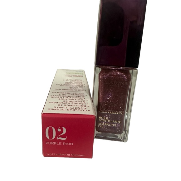 NWT Clarins Full Size Lip oil in Purple Rain New in Box - Picture 6 of 6